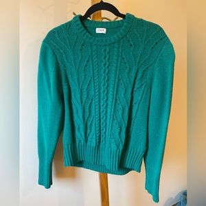 Green Wool J. Crew Sweater
